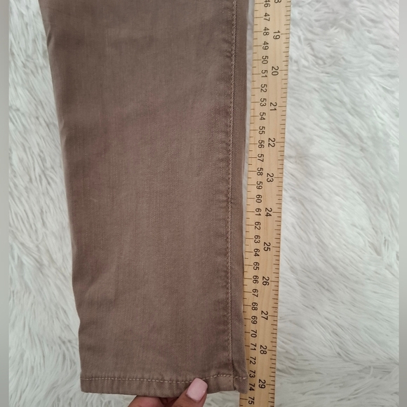 AG Adriano Goldschmied The Stevie Slim Straight Leg Ankle Brown Mocha 32R - Picture 10 of 13